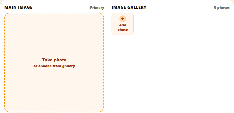 Add Inventory image area, gallery and product name fields