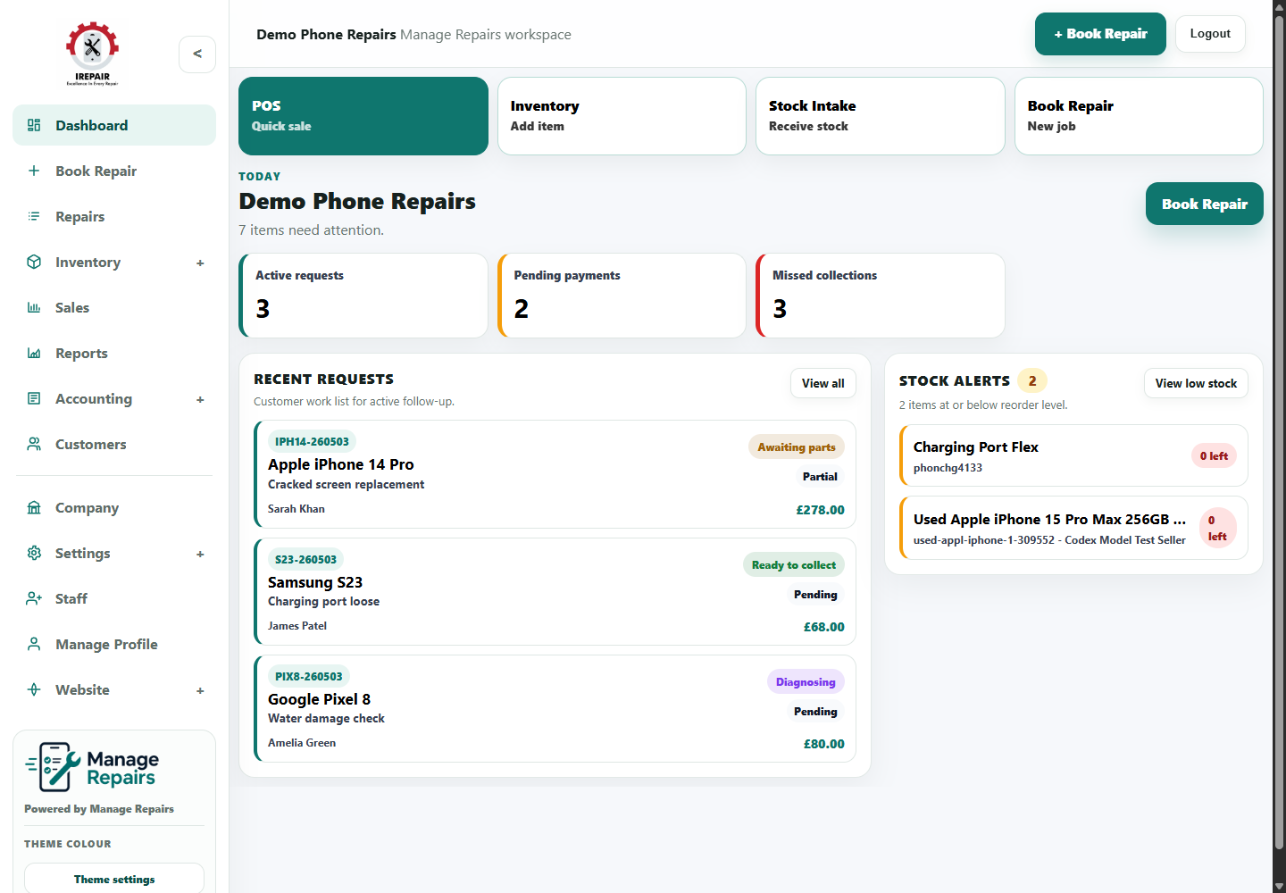 Dashboard setup area used by new shops during first-time setup